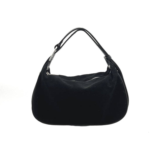 Adjustable Handle Suede Purse