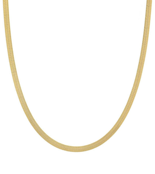 18k Gold Filled Stainless Steel Herringbone Chain