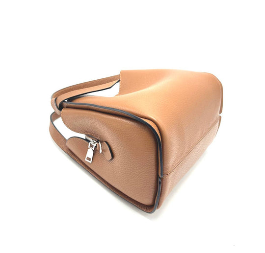 Leather Mini Tote with Ribbon