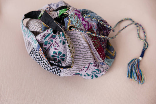 Boho Blooms Bag in Purple Hues