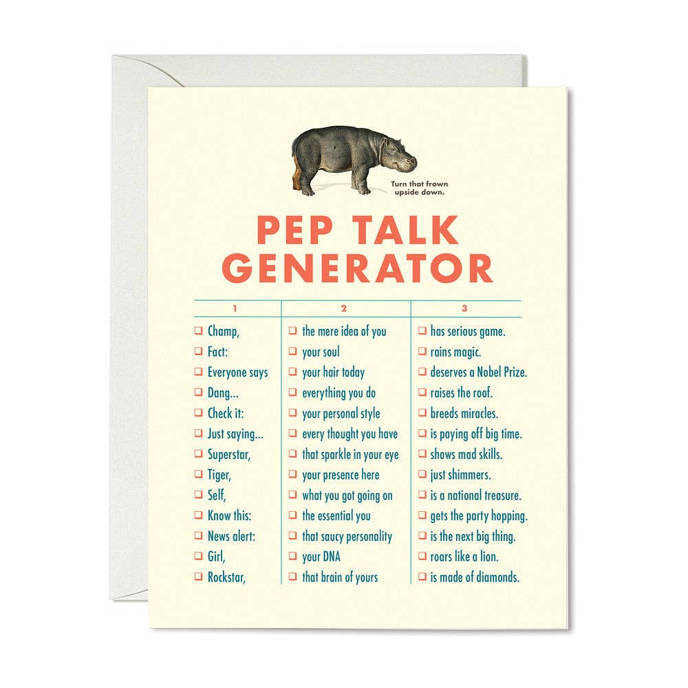 Pep Talk - Card