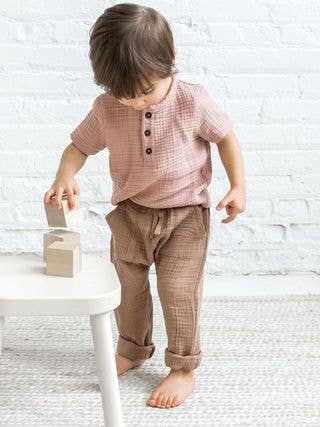 Colored Organics Sully Muslin Pants - Truffle - Simple Good