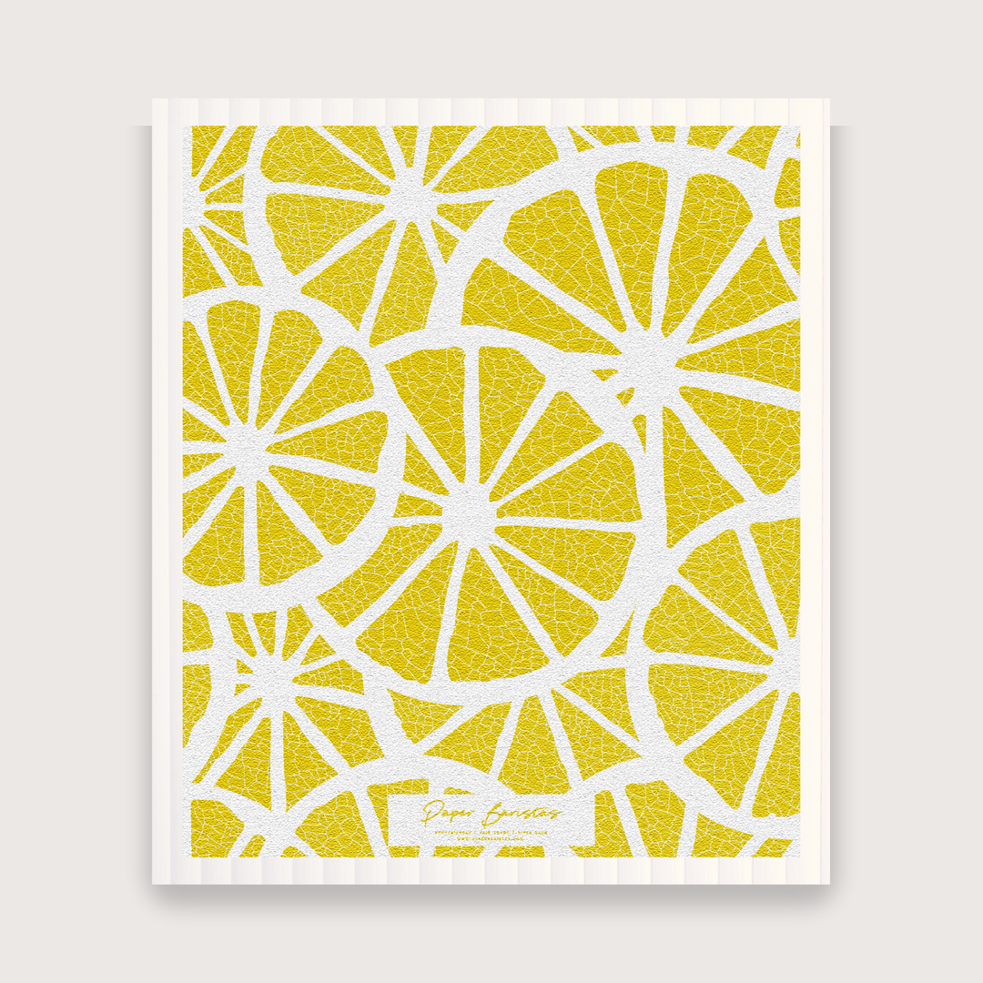 Yellow Citrus Dishcloth
