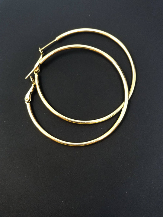 14k Gold Filled Hoop Earrings 50mm
