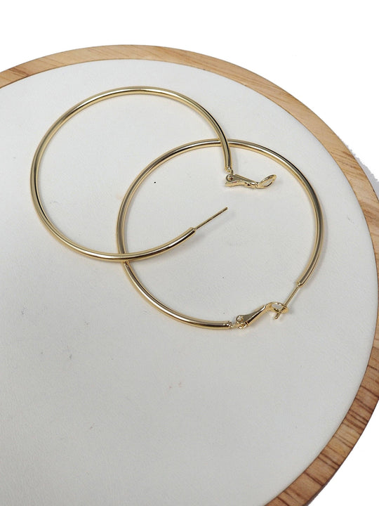 14k Gold Filled Hoop Earrings 50mm