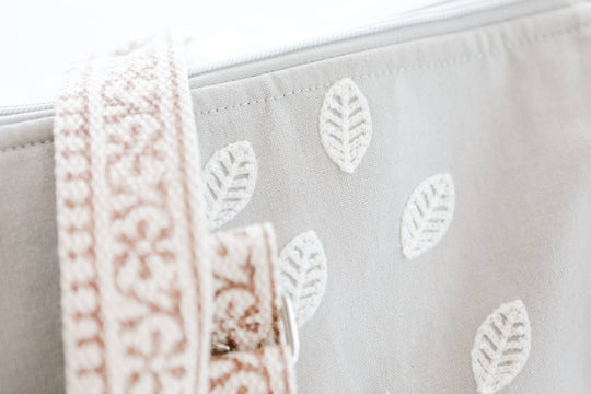 Embroidered Duffle Bag