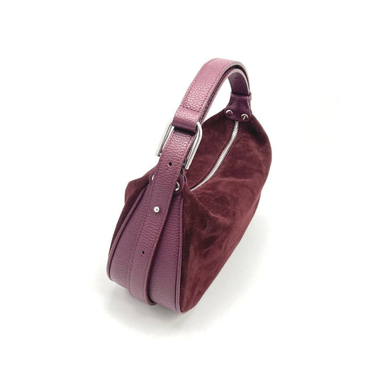 Adjustable Handle Suede Purse