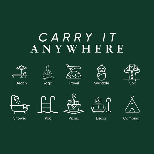 Thin Brown Striped Turkish Towel