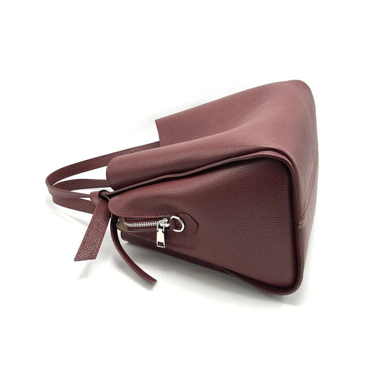 Leather Large Tote With Ribbon