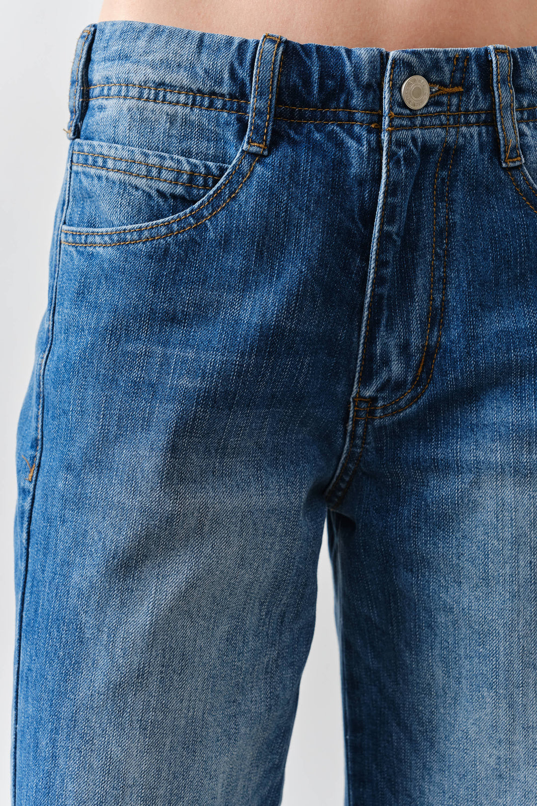 Super Flare Jeans With Frayed Bottom