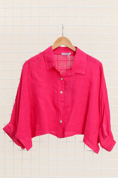 Boxy Linen Button Up