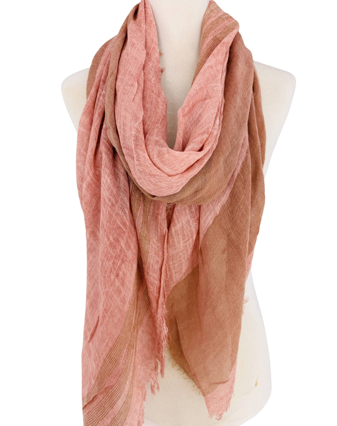 Stonewash Vintage Feel Frayed Scarf