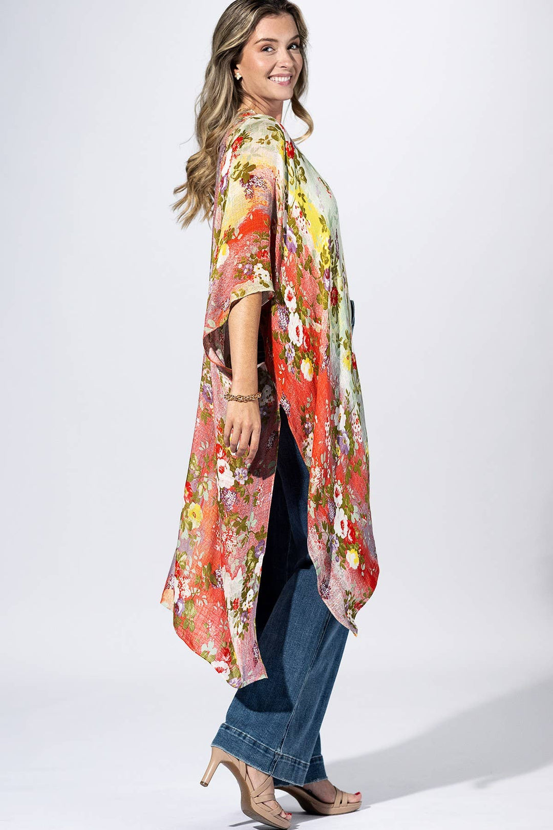 Flower Multi Garden Kimono