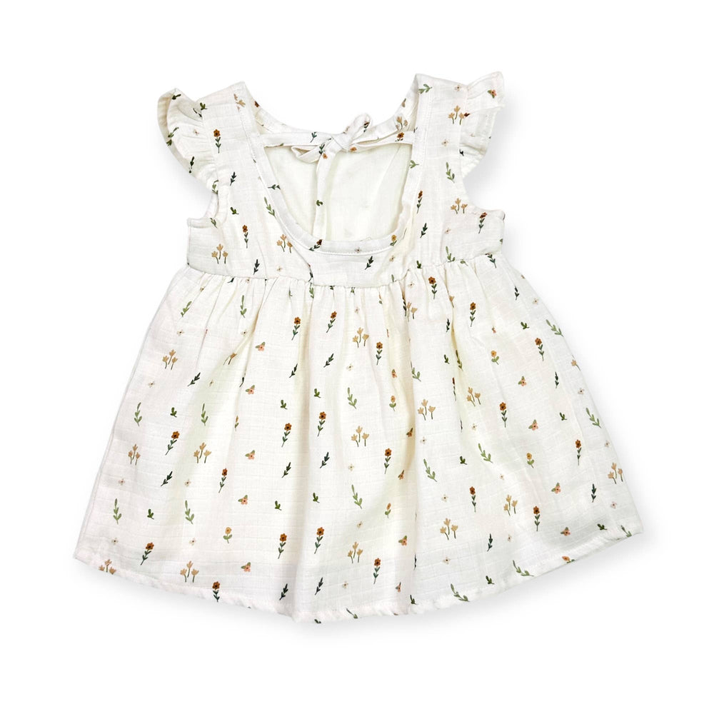 Boho Floral Tutu Baby Dress + Bloomer Set