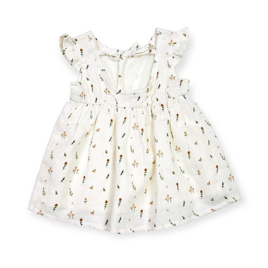 Boho Floral Tutu Baby Dress + Bloomer Set