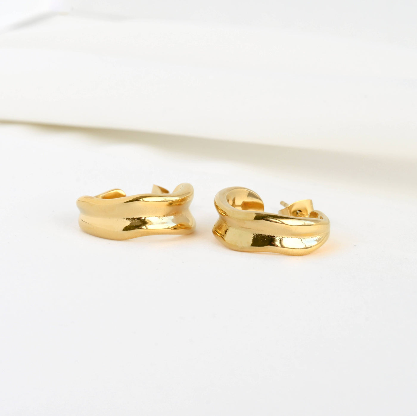 Vintage Wide Sculptural Hoops
