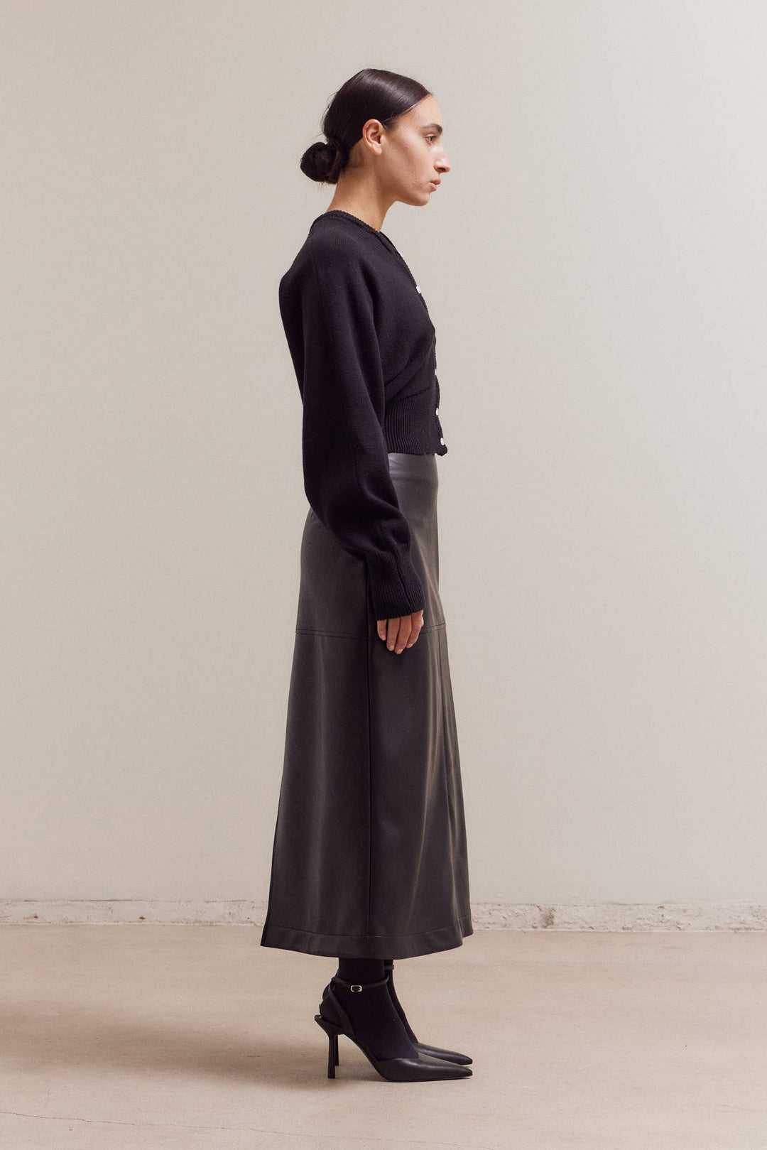 Fitted Black Cardigan