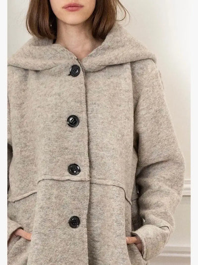 Light Weight Wool Blend Coat Made in Italy