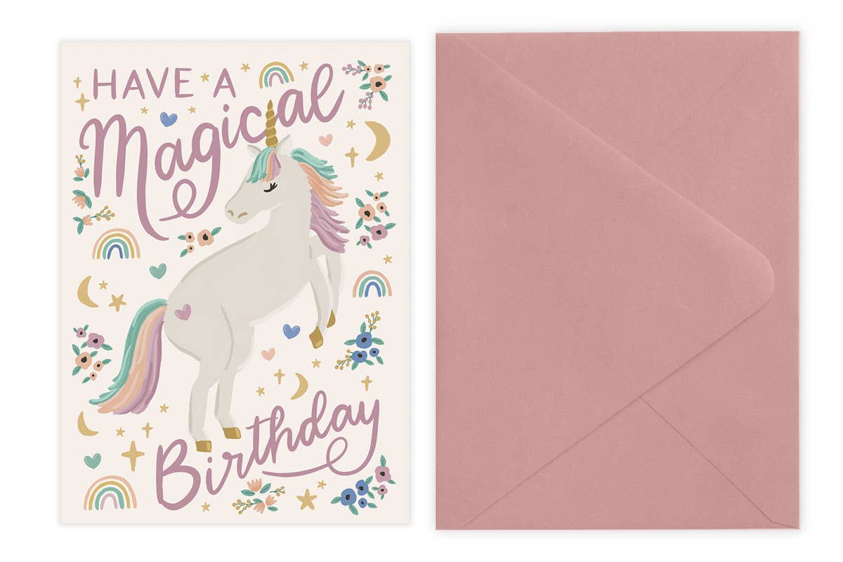 Unicorn Birthday Card