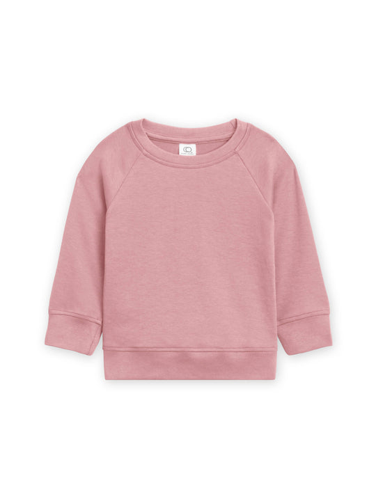 Organic Baby and Kids Portland Pullover in Rose