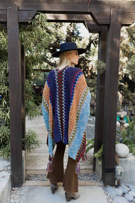Crochet Patterned Ruana