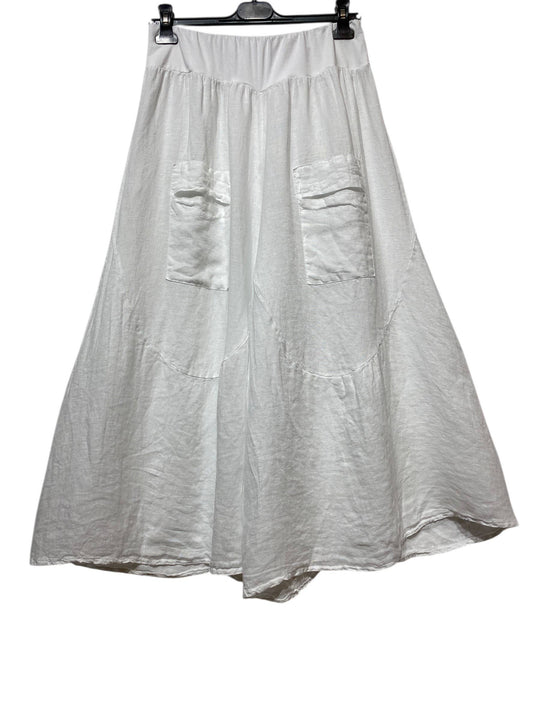 Wide Leg Linen Capris