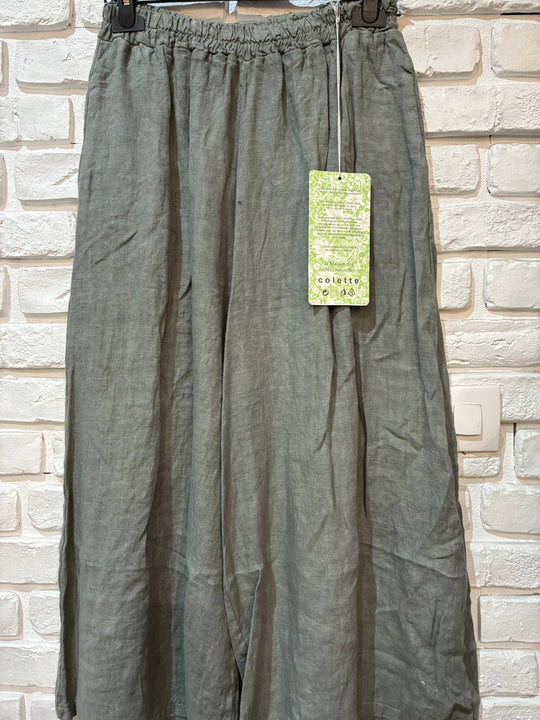 Wide Leg Linen Pants