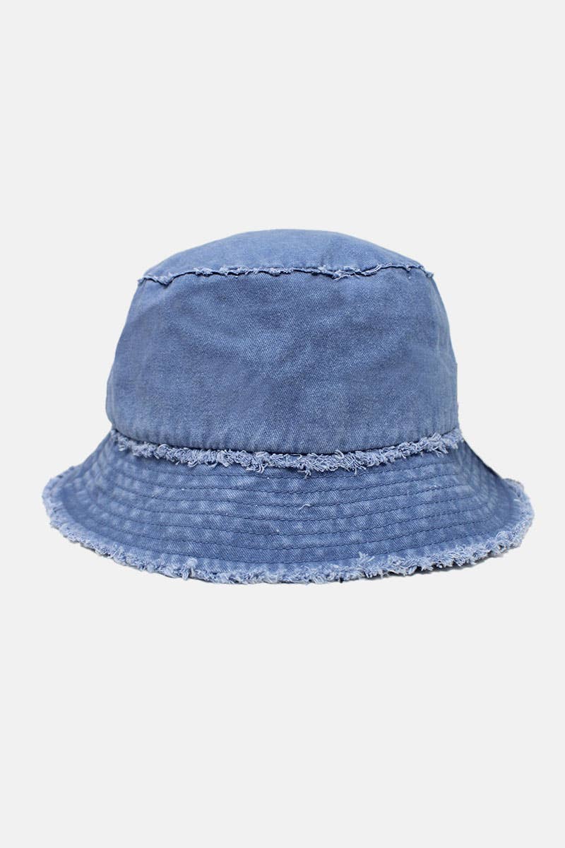 Distressed Edge Bucket Hat