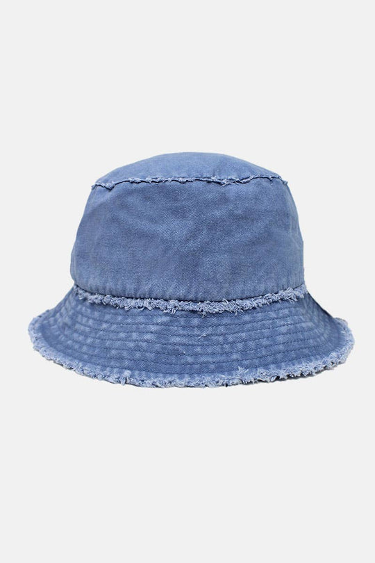 Distressed Edge Bucket Hat