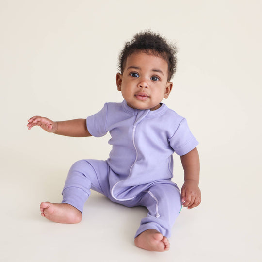 Essential Basics '2-Way' Zip Romper - Short Sleeve