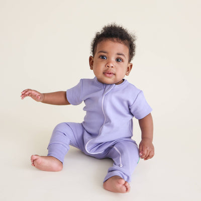 Essential Basics '2-Way' Zip Romper - Short Sleeve