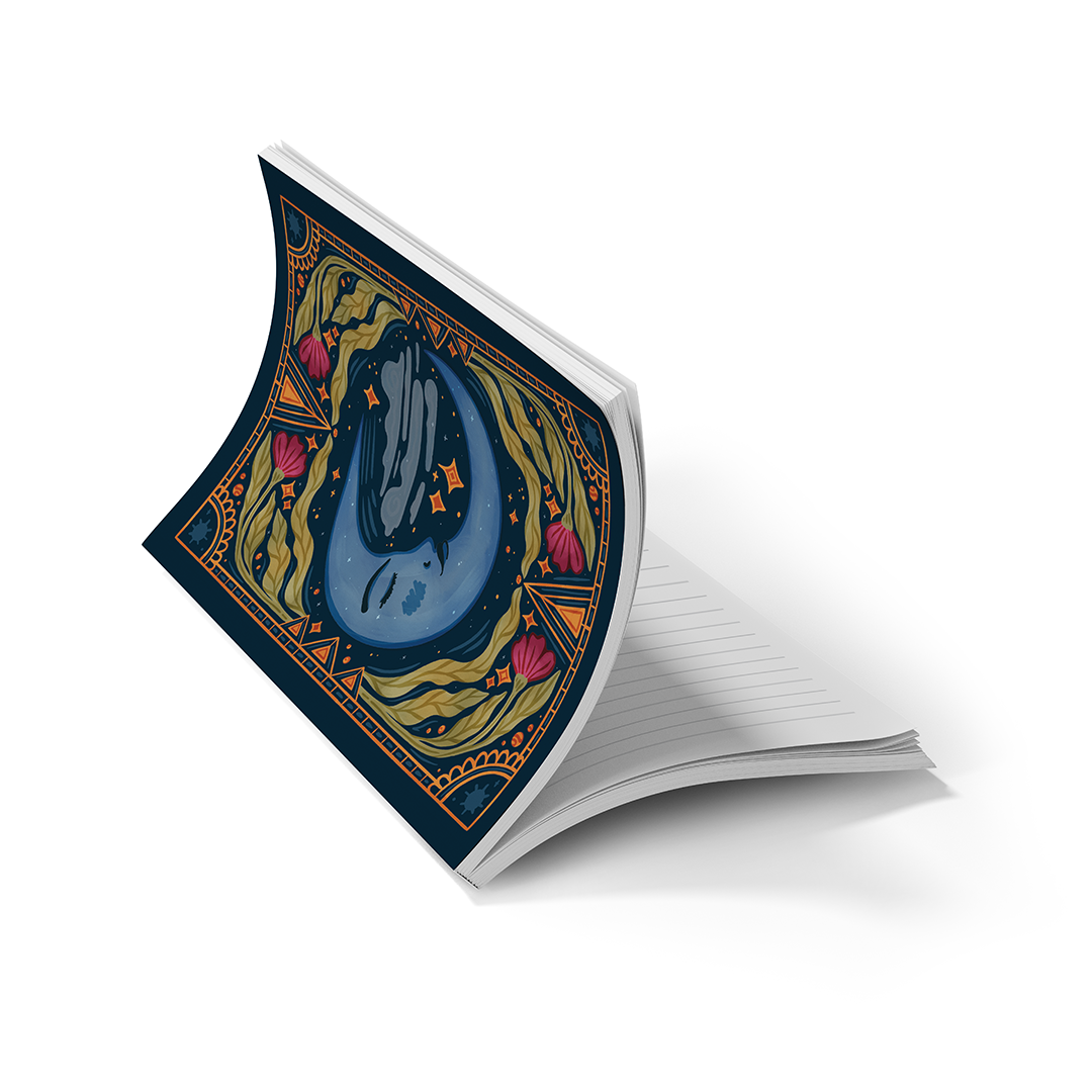 Moon Tarot Soft Touch Classic Layflat Notebook Journal