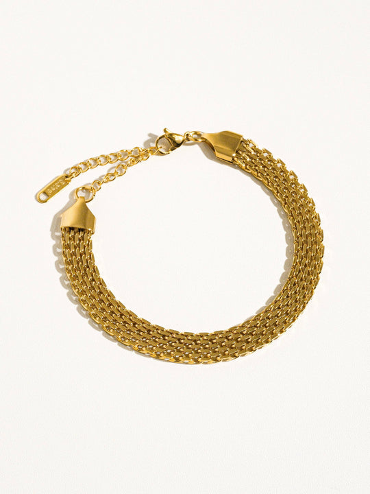 Caden 18K Gold Plated Non-Tarnish Bold Chain Bracelet