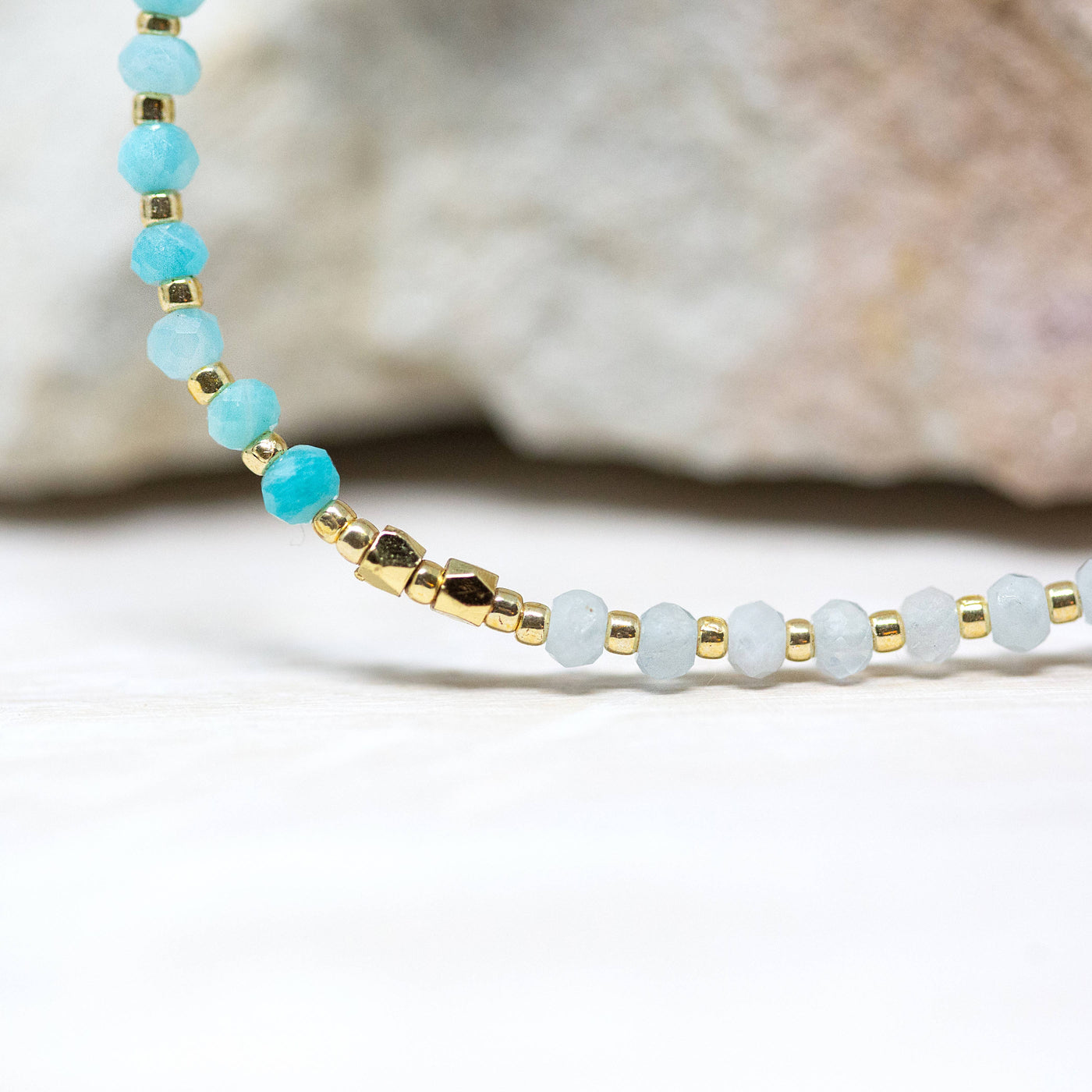 Go With The Flow ⎮ Gemstone Intention Bracelet