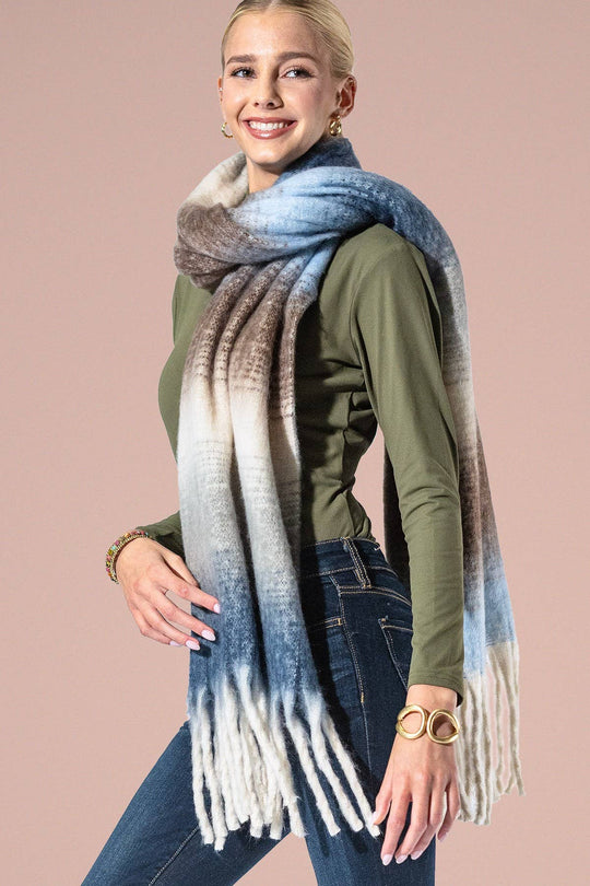 Yarn-dyed Fringe Scarf
