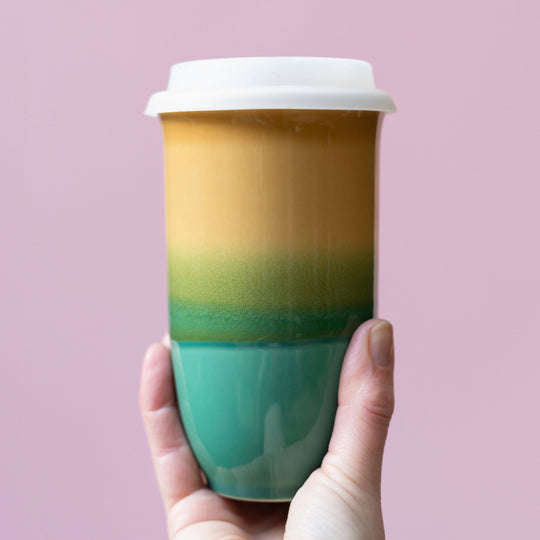 Savannah Ceramic Travel Cup 16oz | Reusable Coffee Cup