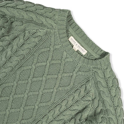Organic Raglan Fisherman Sweater