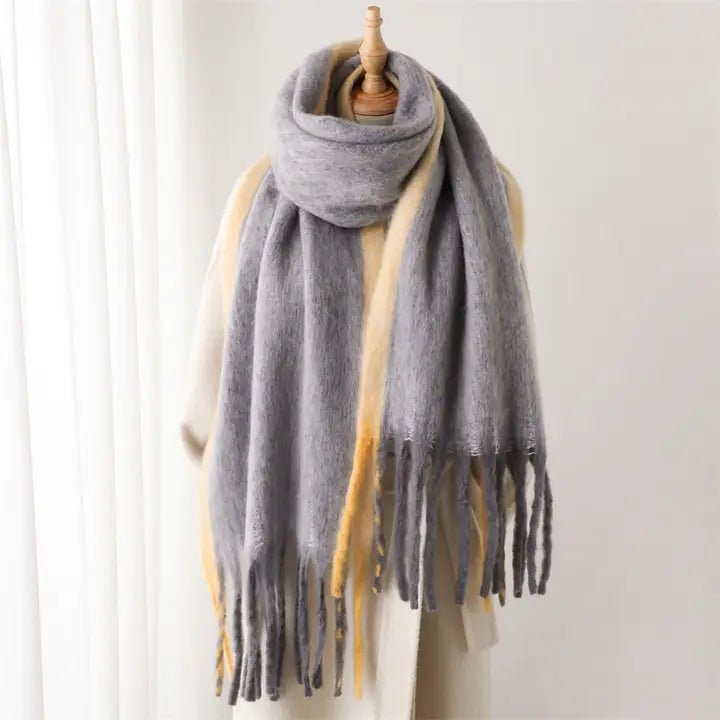 Colorblock Winter Scarf