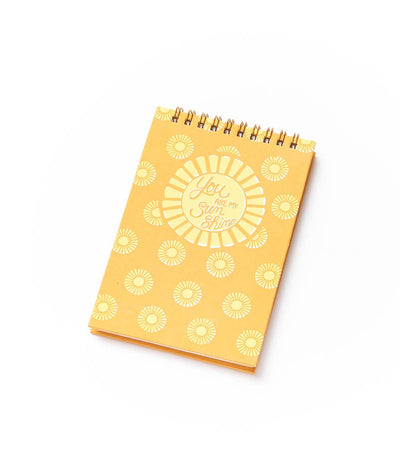 Anju Sunshine 4x6 Spiral Notebook Recycled Paper