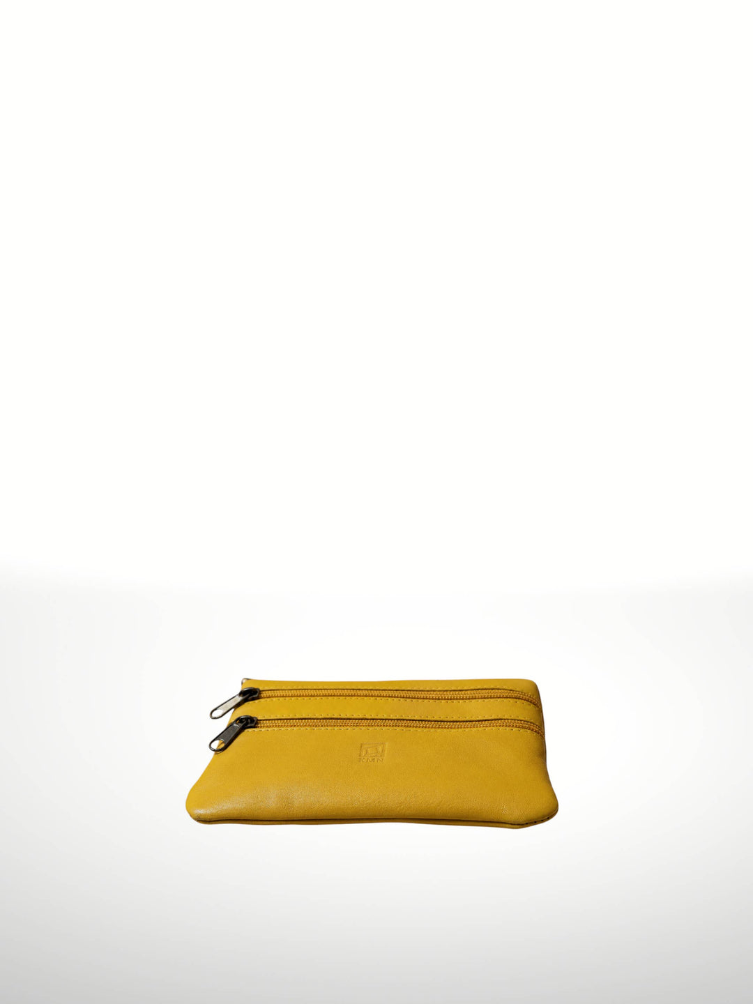 Italian Leather Double Zipper Wallet