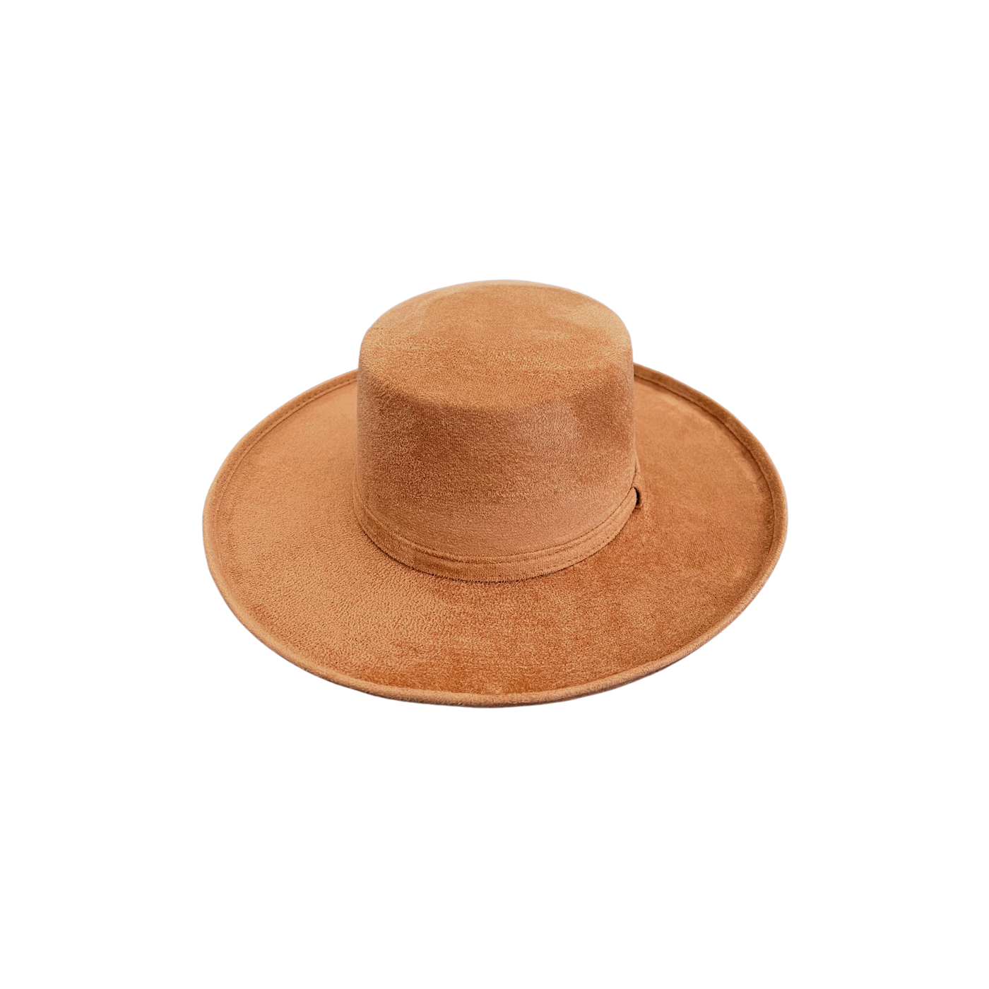 Vegan Pencil Curl Stiff Brim Boater Hat