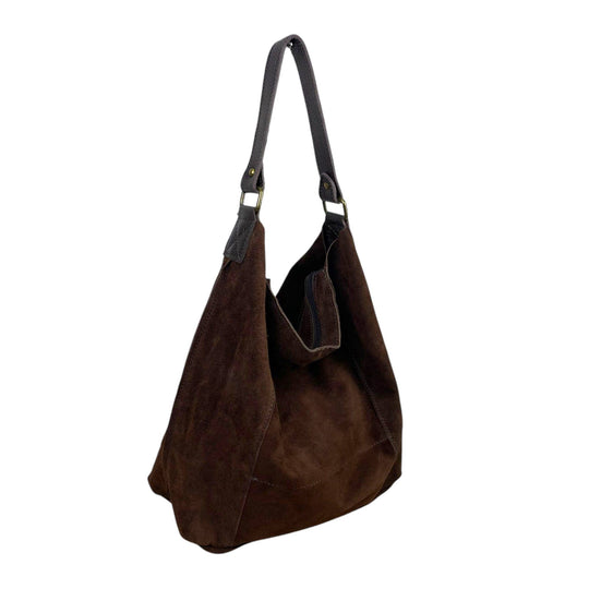 Suede Leather Hobo Bag