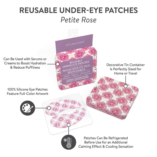 Petite Rose Reusable Under-Eye Patches