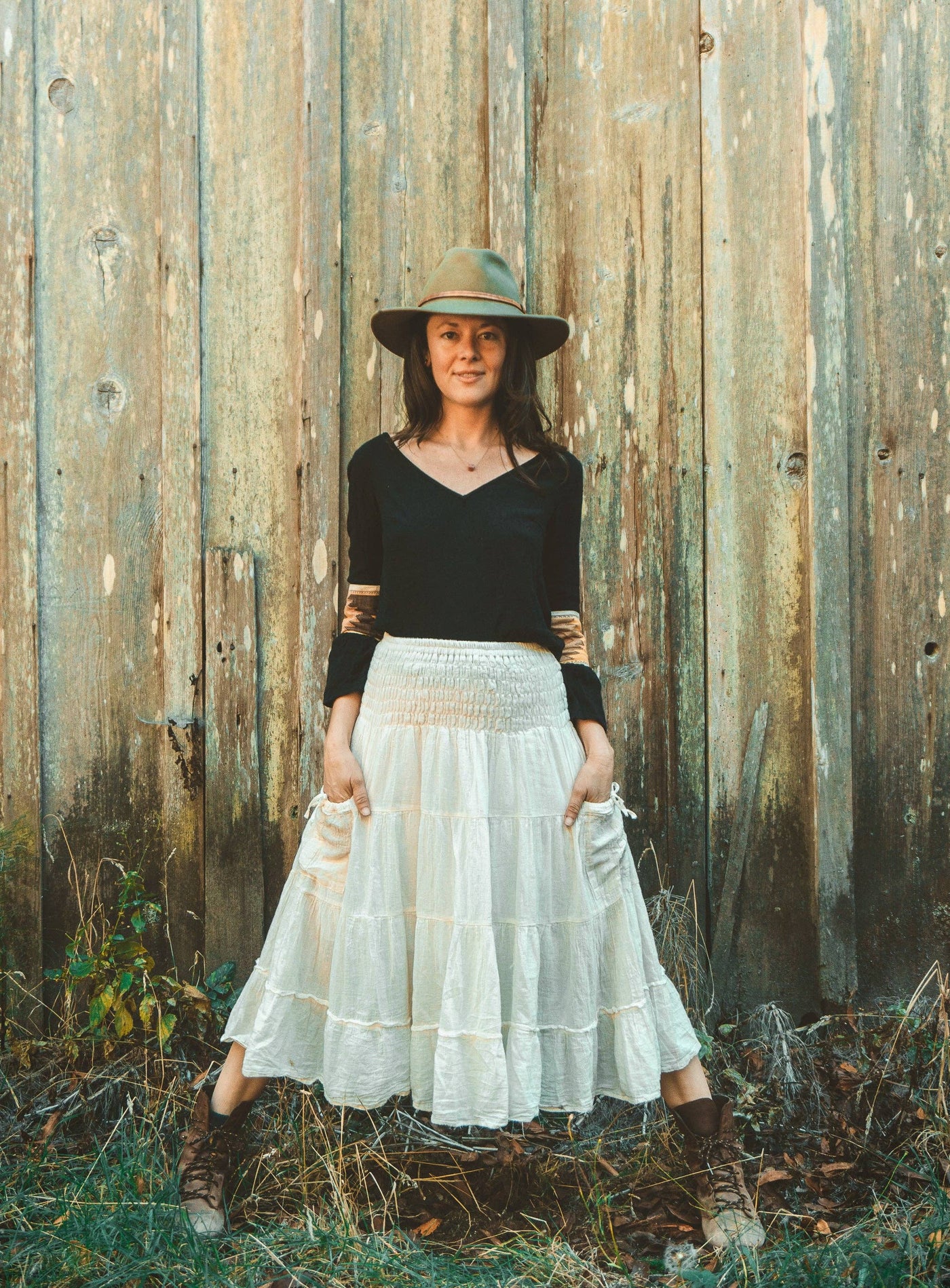 Cotton Flower Clothing Tiered Pocket Skirt - Simple Good