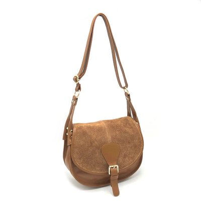 Suede Saddle Bag