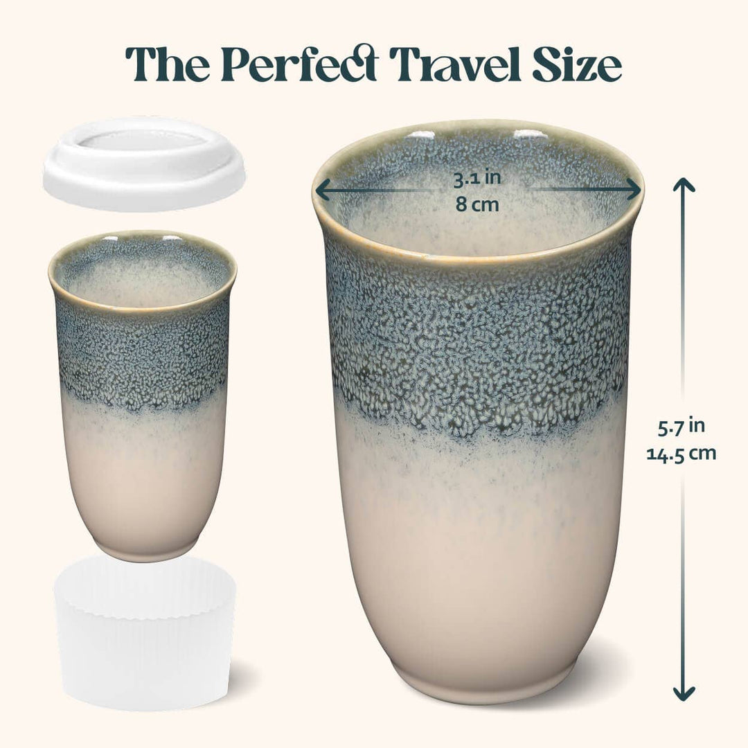 Glacier Ceramic Travel Cup 16oz
