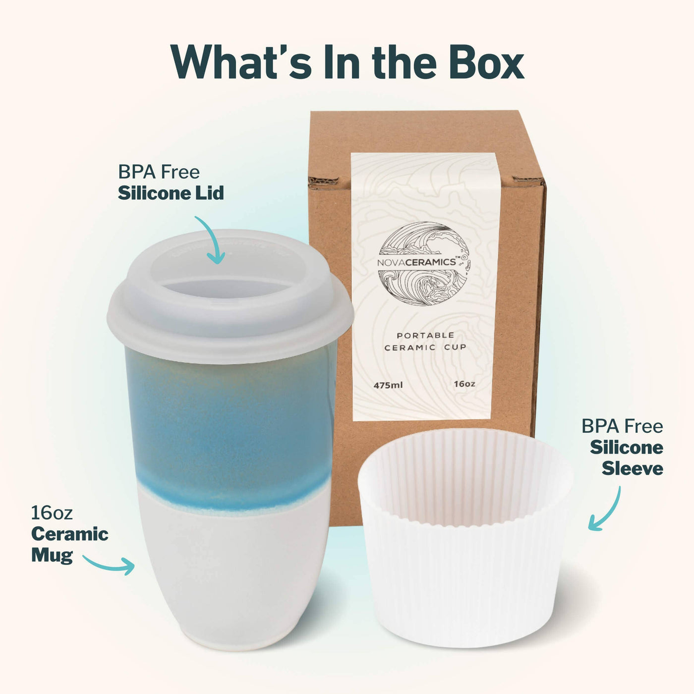 Lagoon Ceramic Travel Cup 16oz