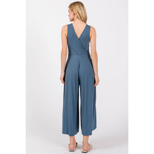 Sleeveless Wide Leg Jumpsuit