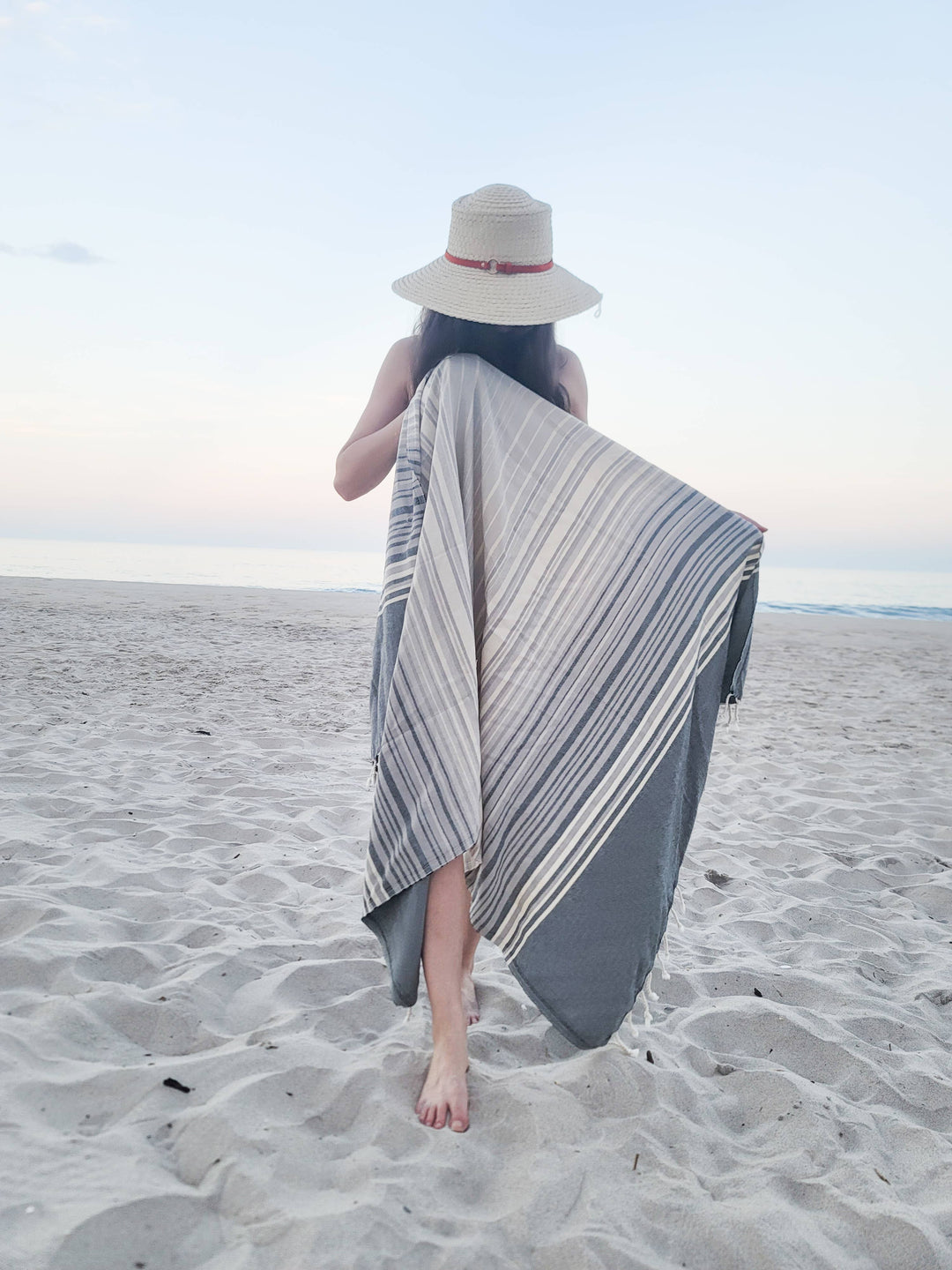 Tegula Turkish Towel | Sand Free Beach Towel |Jacquard Woven