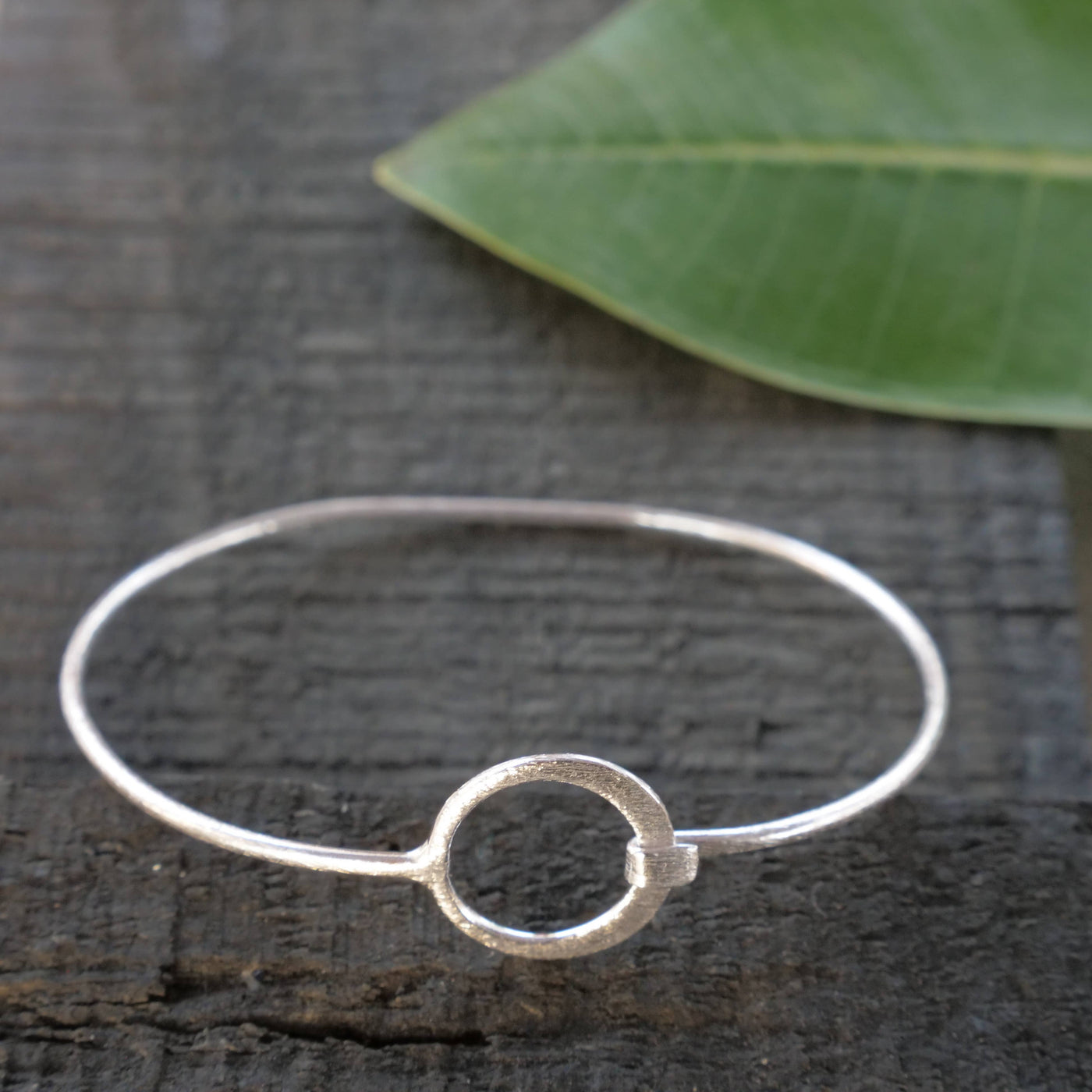Baizaar Sterling Silver Circle Bracelet - Simple Good